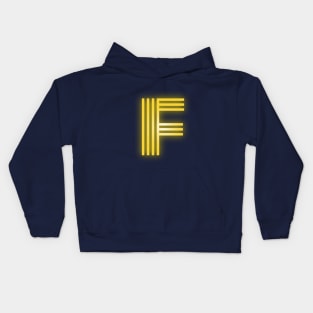 Letter F Letter Art Kids Hoodie